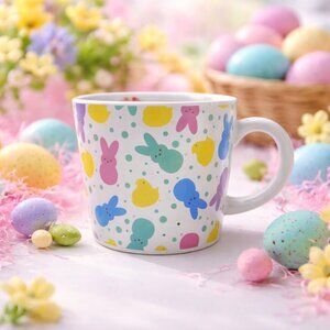 "Peeps Everywhere" Coffee Cup with Bunnies and Chicks
